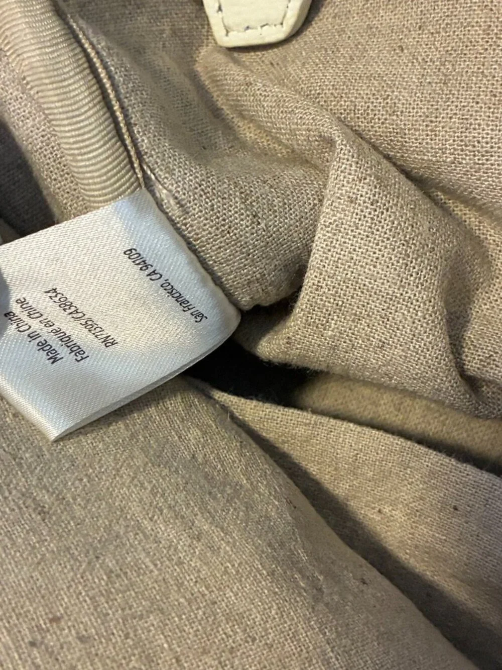 Mark & Graham Taupe Leather Satchel / Doctor Bag